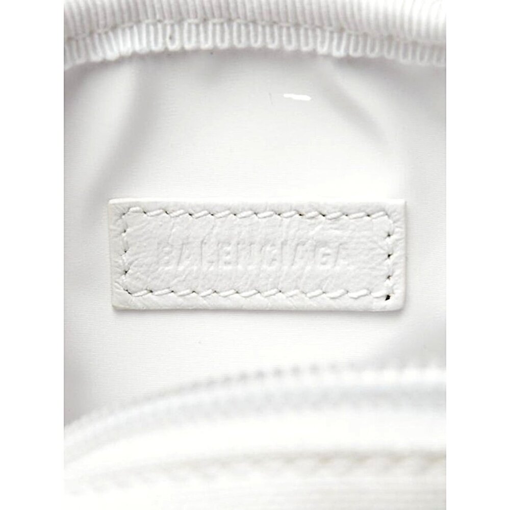 NWT Balenciaga Nasa Logo Phone Holder Crossbody Bag White Recycled Nylon - Picture 12 of 12